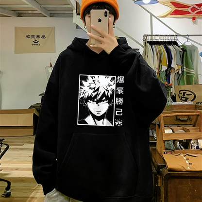 ESC BUTİK Anime My Hero Academia Katsuki Bakugo Oversize Hoodie