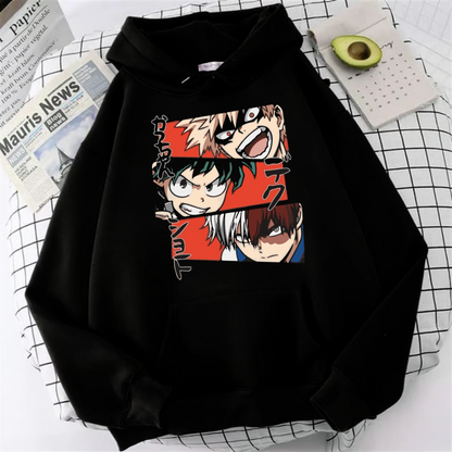 ESC BUTİK Anime My Hero Academia Oversize Hoodie