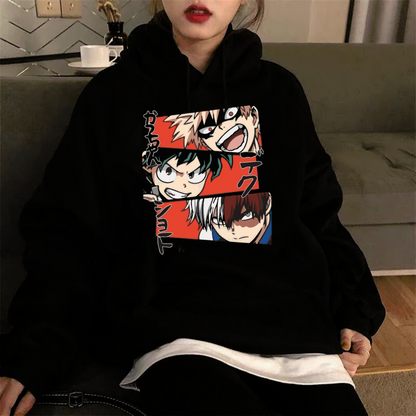 ESC BUTİK Anime My Hero Academia Oversize Hoodie