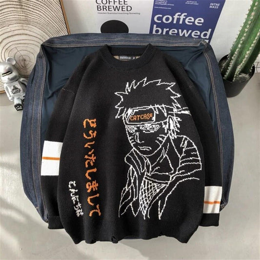 ESC BUTİK Anime Naruto Cosplay Unisex Oversize Kazak