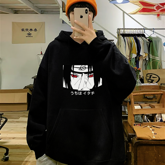 ESC BUTİK Anime Naruto Itachi Uchiha Oversize Hoodie