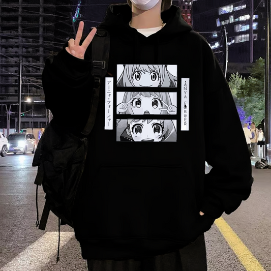 ESC BUTİK Anime SPYxANYA Oversize Hoodie