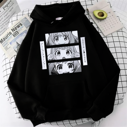 ESC BUTİK Anime SPYxANYA Oversize Hoodie