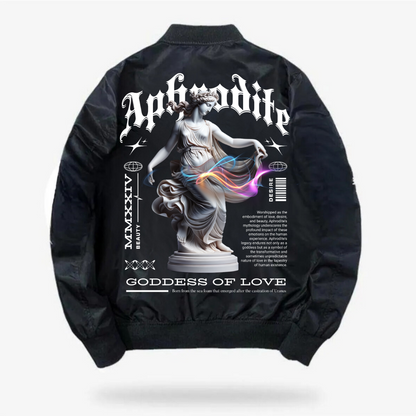 ESC BUTİK Aphrodite Baskılı Unisex Bomber Ceket