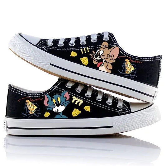 ESC BUTİK Tom & Jerry Baskılı Unisex Kanvas Ayakkabı