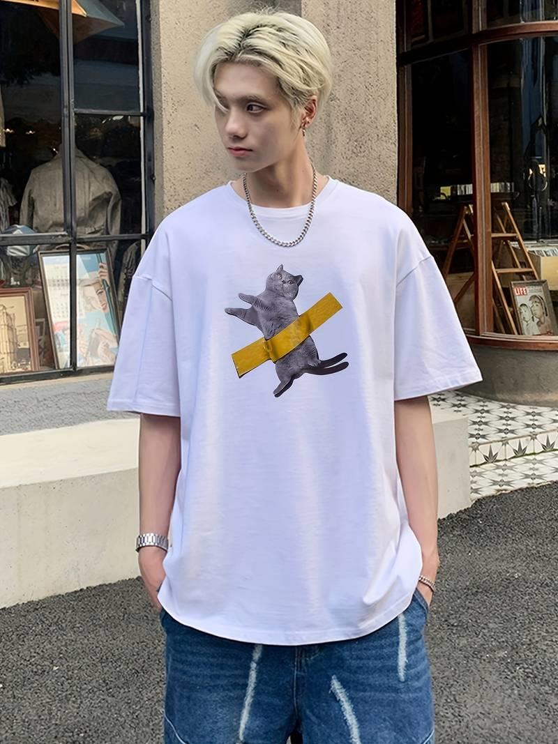 ESC BUTİK British Shorthair Cute Cat Baskılı Oversize T-shirt