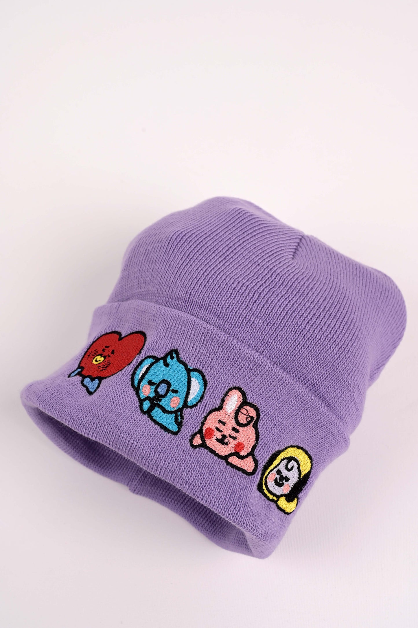 ESC BUTİK Bt21 Nakış İşleme Unisex Mor Bere