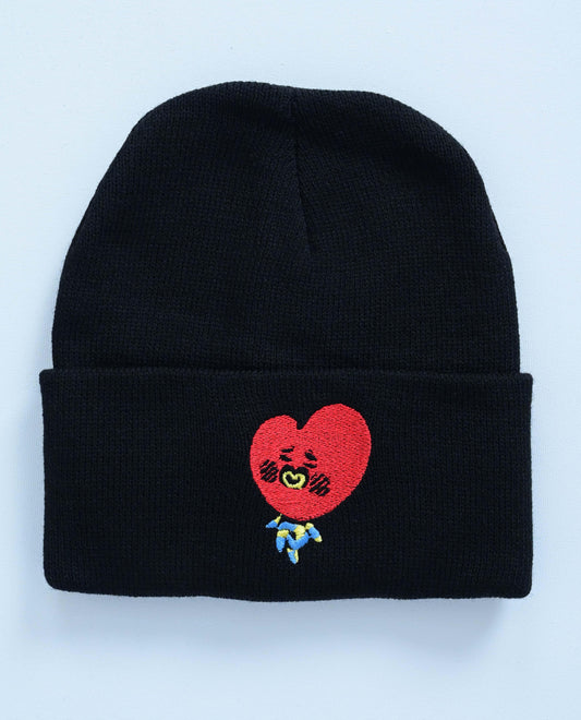 ESC BUTİK Bt21 Nakış İşleme Unisex Siyah  Bere