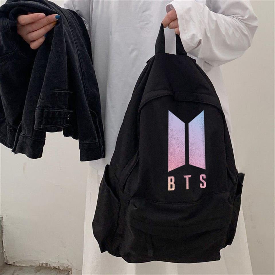 ESC BUTİK BTS Logo Baskılı Unisex Sırt Çantası