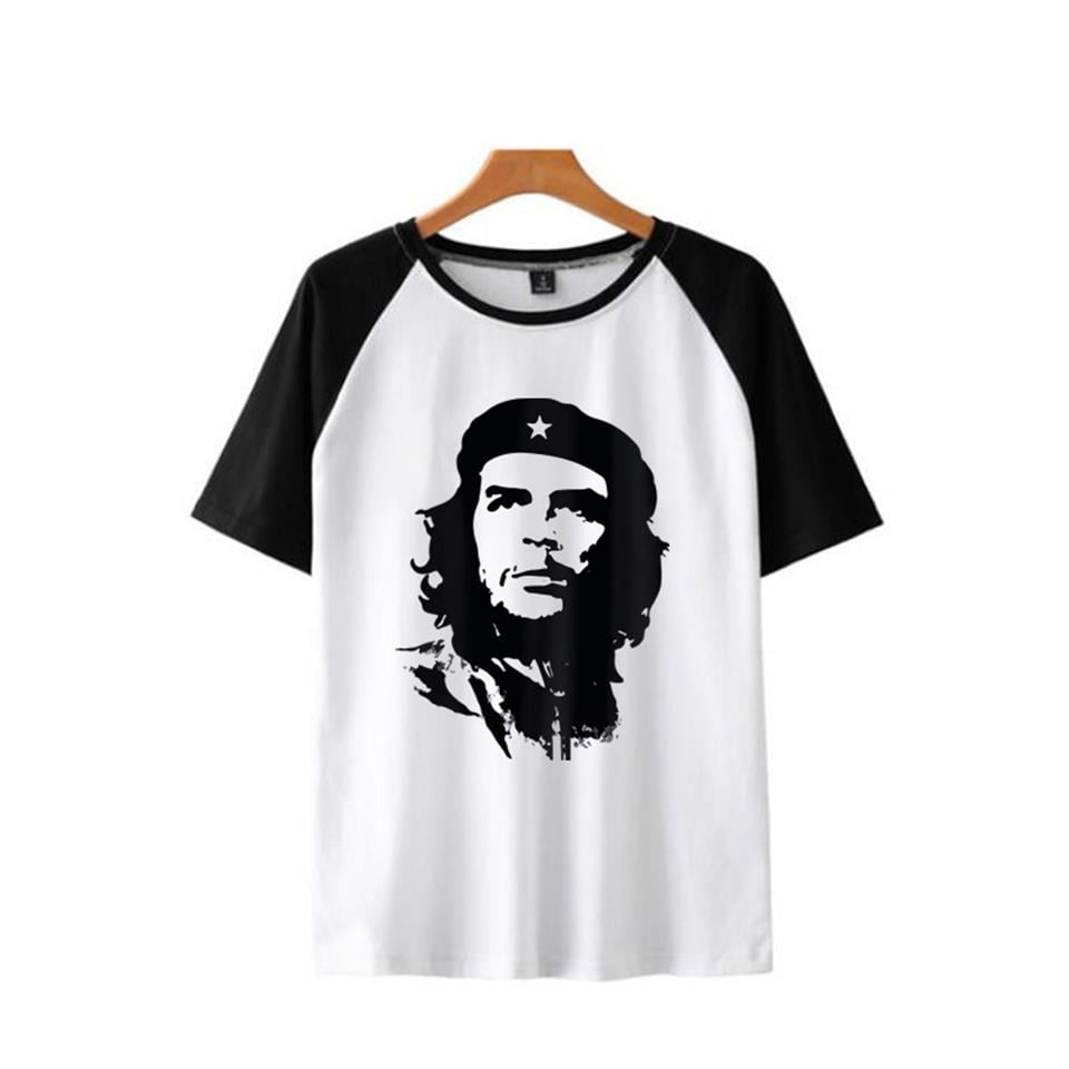 ESC BUTİK Che Guevara Baskılı Reglan Kol Beyaz Unisex Oversize T-shirt