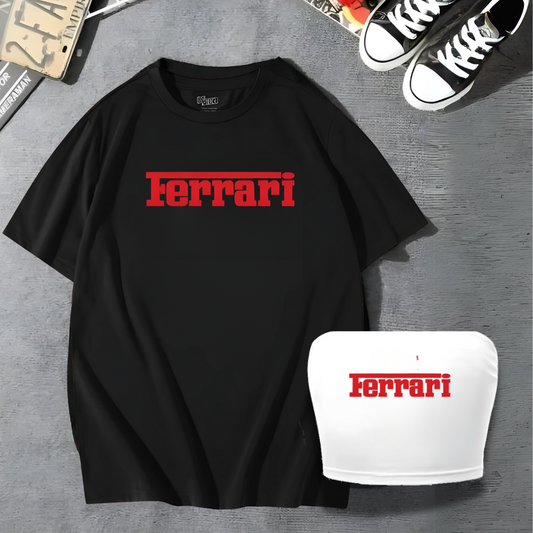 ESC BUTİK Ferrari Couple T-Shirt & Croptop