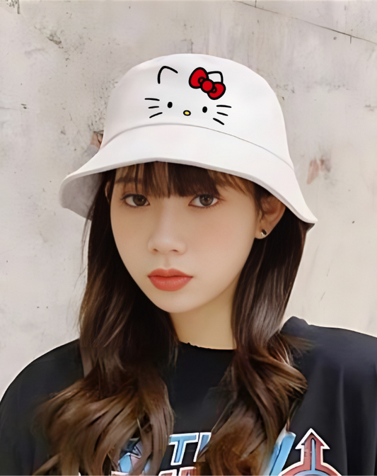 ESC BUTİK Hello Kitty Bucket Balıkçı Şapka