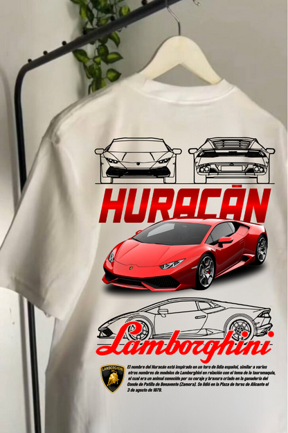 ESC BUTİK Lamborghini & Ferrari Retro Baskılı T-shirt