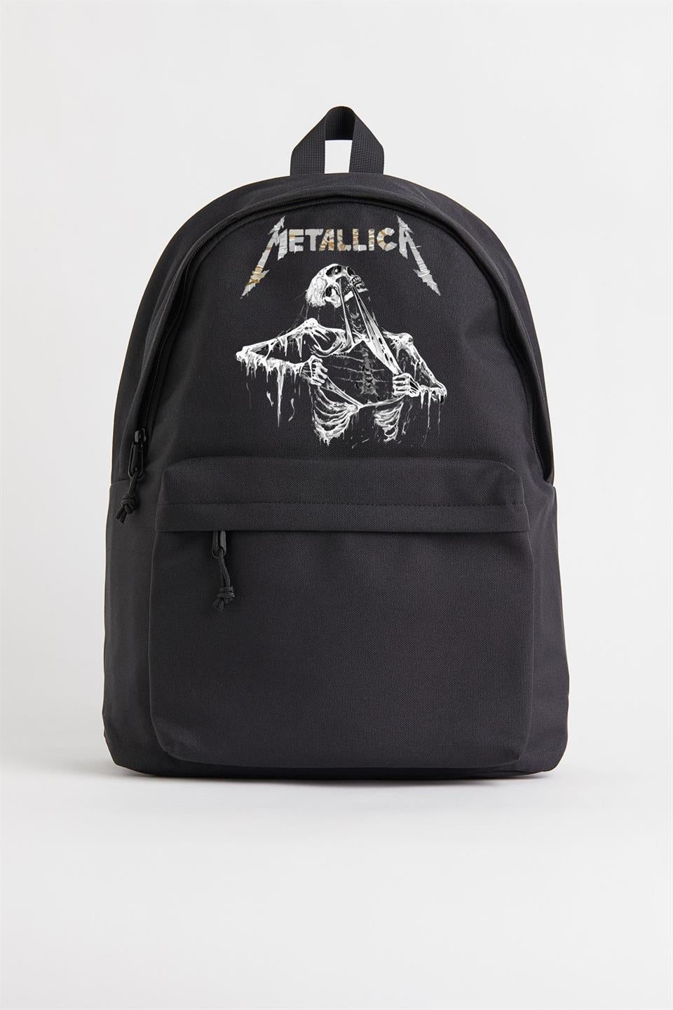 ESC BUTİK Metallica Skeleton Baskılı Unisex Sırt Çantası