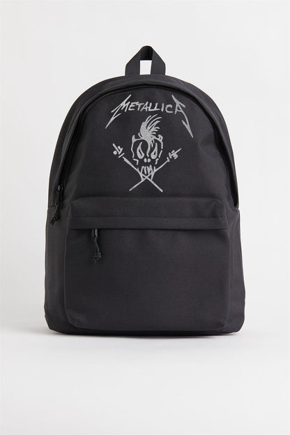 ESC BUTİK Metallica Skull Baskılı Unisex Sırt Çantası