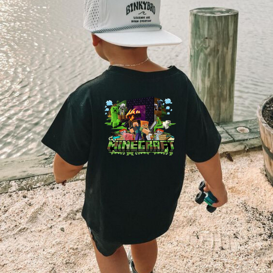 ESC BUTİK Minecraft Kids Baskılı T-shirt