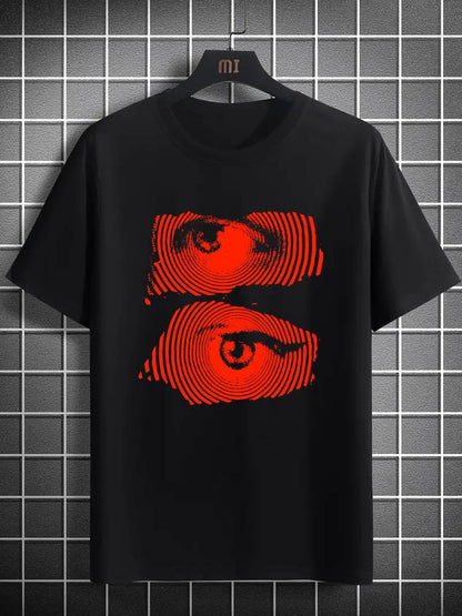 ESC BUTİK Red Eye Baskılı Oversize T-shirt