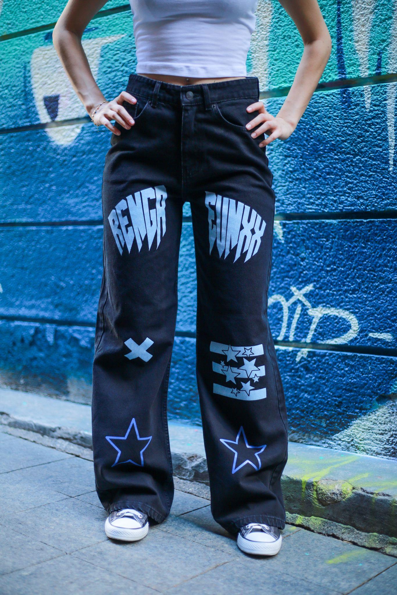 ESC BUTİK Renger Detail Streetwear Baggy Pantolon