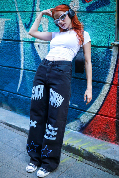 ESC BUTİK Renger Detail Streetwear Baggy Pantolon