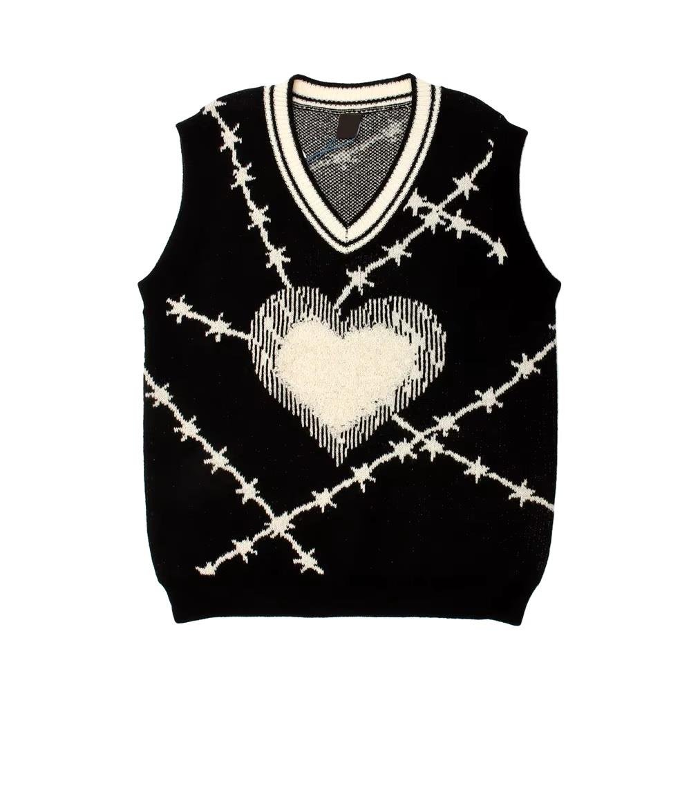 ESC BUTİK Retro Heart Unisex Süveter