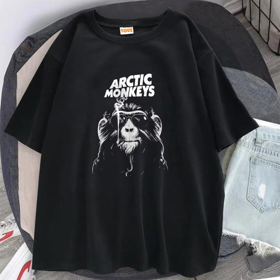 ESC BUTİK Rock Serisi Arctic Monkey's Siyah Unisex Oversize T-shirt