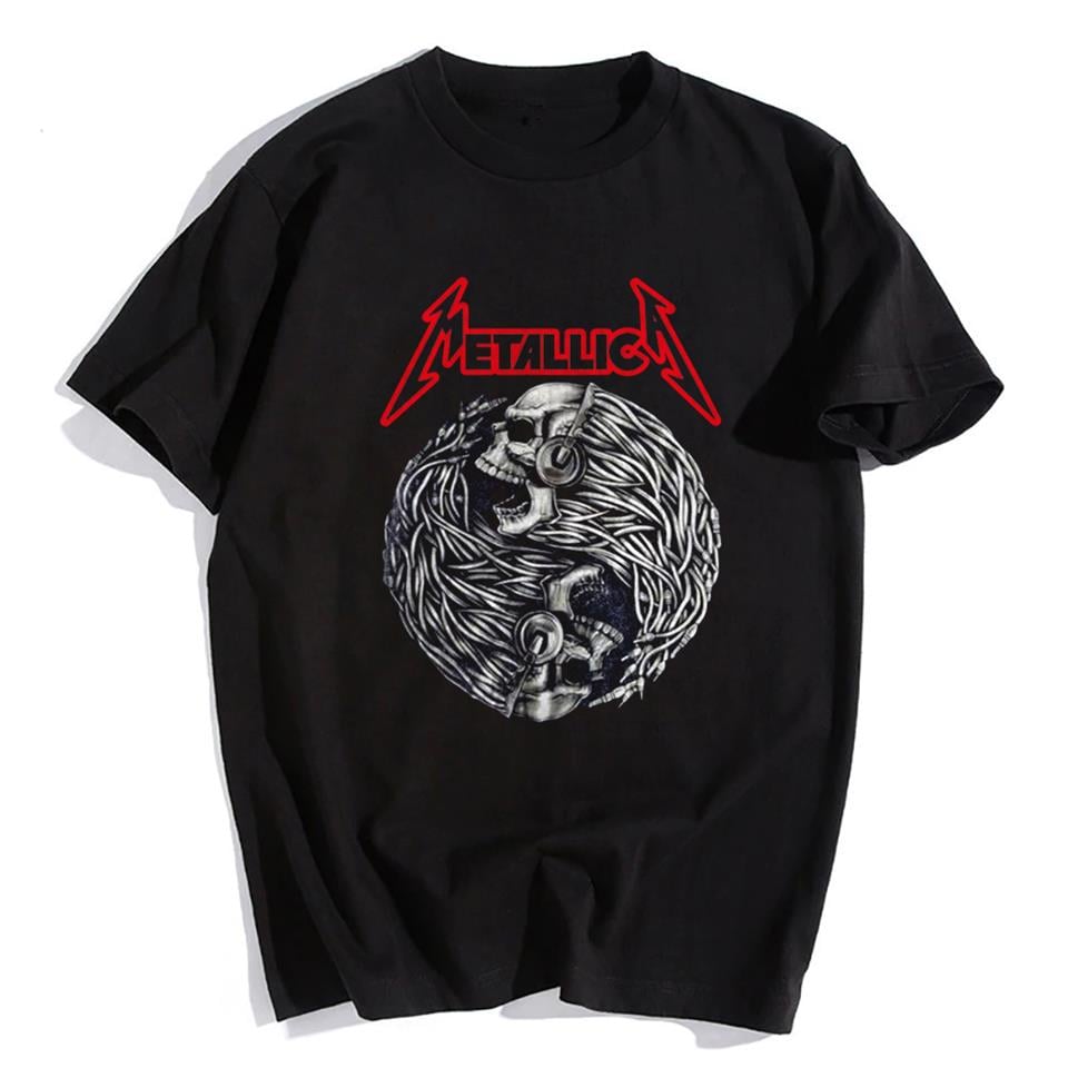 ESC BUTİK Rock Serisi Metallica Siyah Unisex Oversize T-shirt