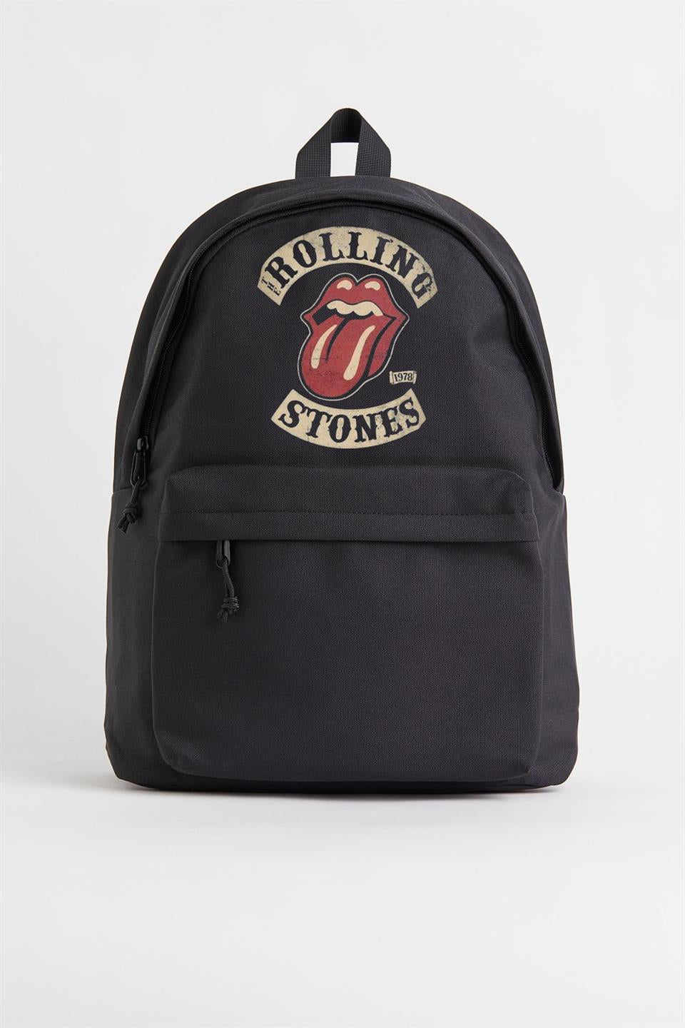 ESC BUTİK Rolling Stones Vintage Baskılı Unisex Sırt Çantası