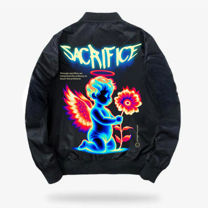 ESC BUTİK Sacrifice Baskılı Unisex Bomber Ceket