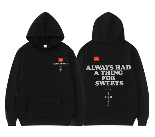 ESC BUTİK Sokak Tarzı M Always Had İçi Pamuklu Kapüşonlı Sweatshirt