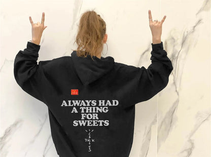 ESC BUTİK Sokak Tarzı M Always Had İçi Pamuklu Kapüşonlı Sweatshirt