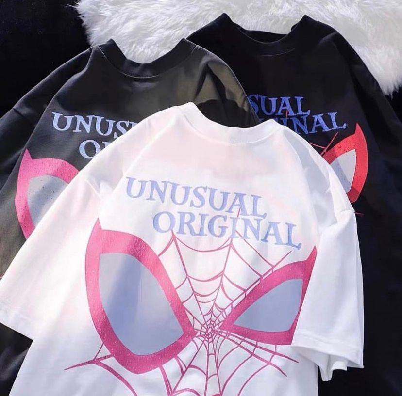 ESC BUTİK Spider Web Couple Baskılı T-shirt