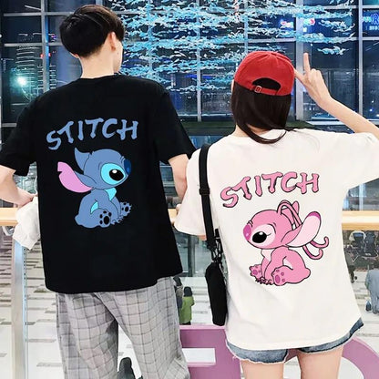 ESC BUTİK Stitch Baskılı Oversize T-shirt  ( Tek Gönderilir Lütfen Renk Seçin )