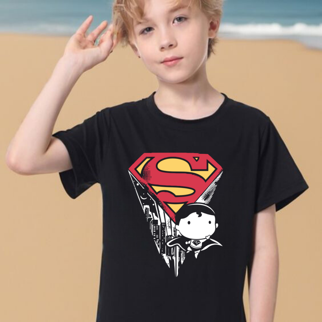 ESC BUTİK Superman Kids Baskılı T-shirt