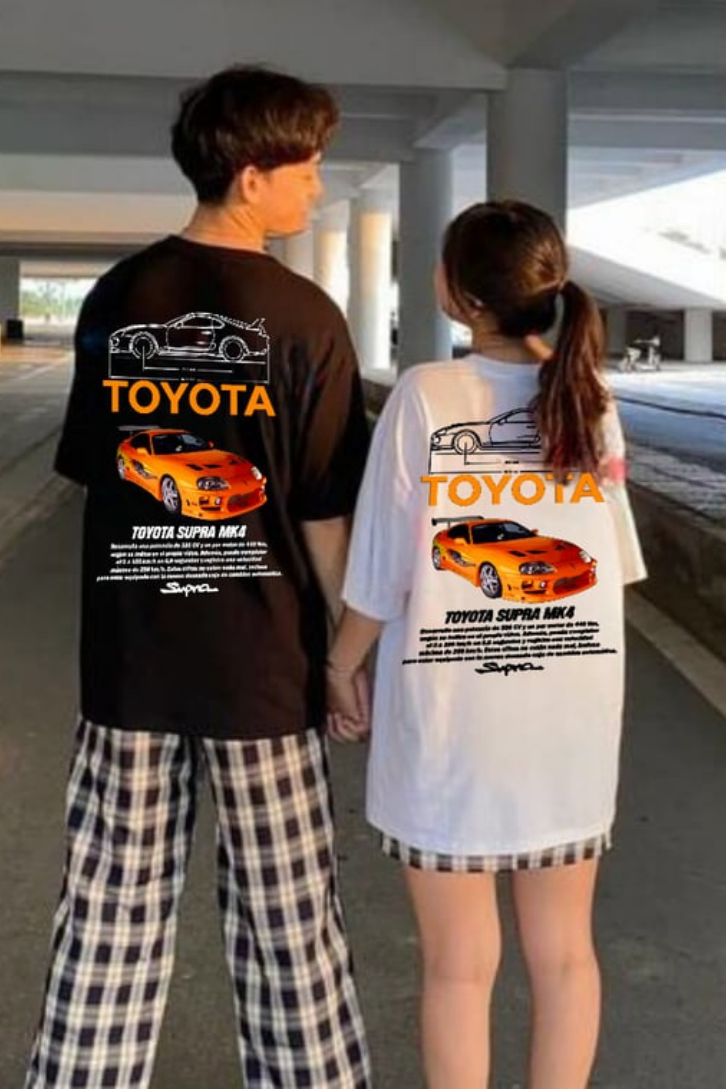 ESC BUTİK Toyota Supra Retro Baskılı T-shirt