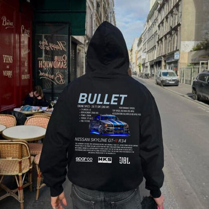 ESC BUTİK Unisex Nissan Bullet Cars Sweatshirt Siyah