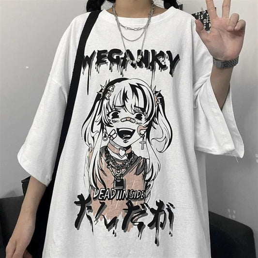 ESC BUTİK Wegankv Girl Beyaz Unisex Oversize T-shirt