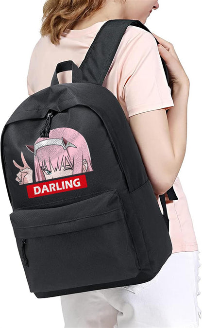 ESC BUTİK Zero Two Darling Baskılı Unisex Sırt Çantası