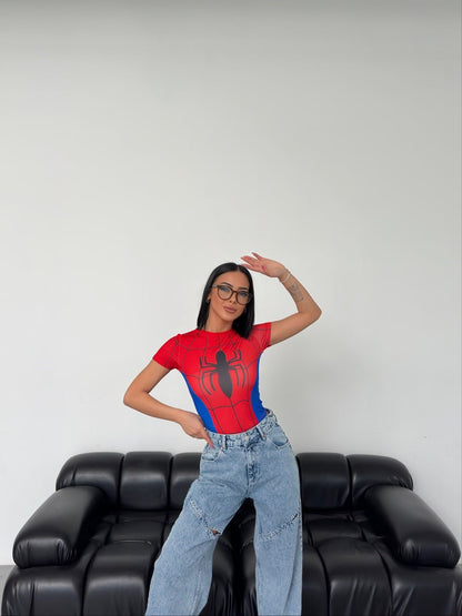 Cosplay Retro Red-Spider  Body T-Shirt