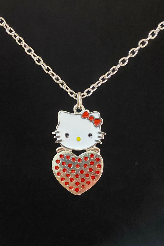 Antik Gümüş Kaplama Anime  Adet Hello Kitty Best Friends Hediyelik Kolye