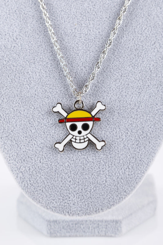 Unisex Anime One Piece Skull Kuru Kafa Kolye