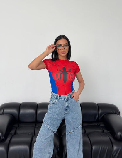 Cosplay Retro Red-Spider  Body T-Shirt