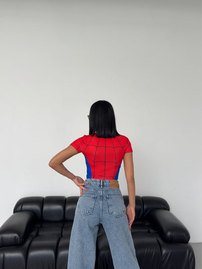 Cosplay Retro Red-Spider  Body T-Shirt