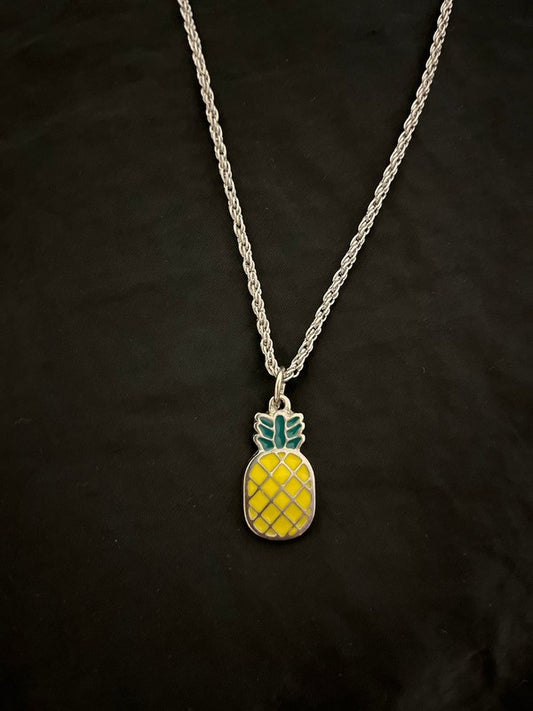 Ananas Fruit Heart Kolye