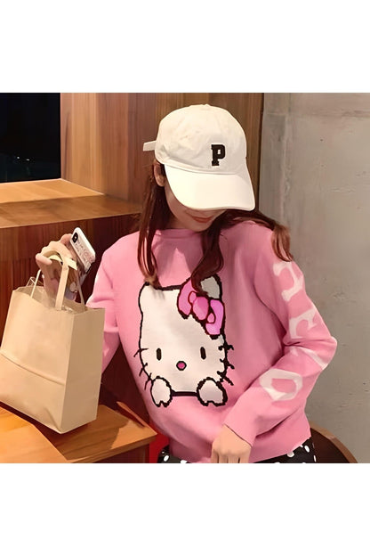 Anime Hello Kitty Oversize Pembe