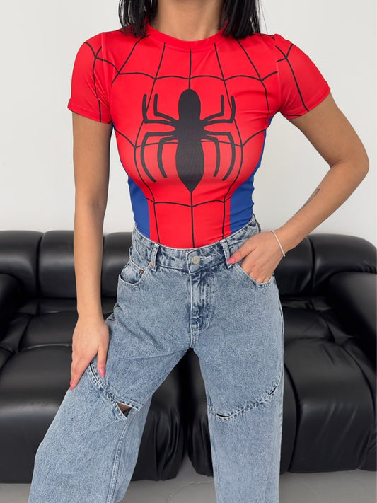 Cosplay Retro Red-Spider  Body T-Shirt